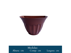 VASO  CACHEPOT  PAREDE  -  TERRA  COTA  6829