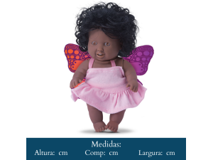 BONECA FADINHA   NEGRA   0712