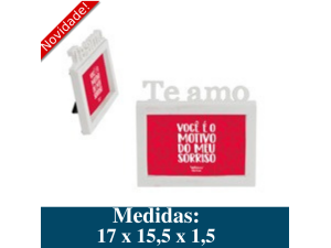 PORTA RETRATO  PLASTICO  TE AMO  10X15  WX3176