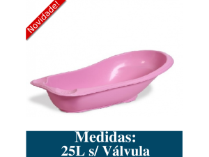 BANHEIRA NEW BABY ROSA BEBE SEM VALVULA -1510  25 LITROS