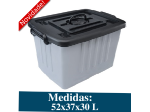 CONTAINER PLASTICO CINZA N 4 38,2 L  9347
