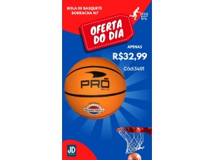   BOLA  DE BASQUETE DE BORRACHA, TAMANHO 7 FX07B