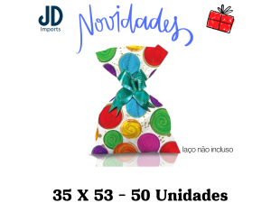 SAQUINHO P/ PRESENTE 35X53 - 50 UN. - 566 ACRILICO