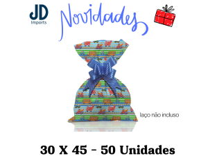 SAQUINHO P/ PRESENTE 30X45 - 50 UN. - 135 ESTRADINHA