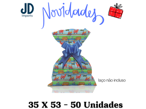 SAQUINHO P/ PRESENTE 35X53 - 50 UN. - 135 ESTRADINHA