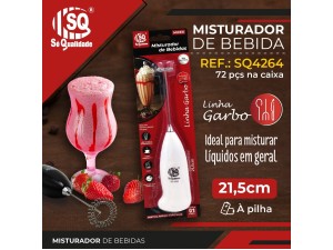 MISTURADOR DE BEBIDAS A PILHA LINHA GARBO   SQ4264